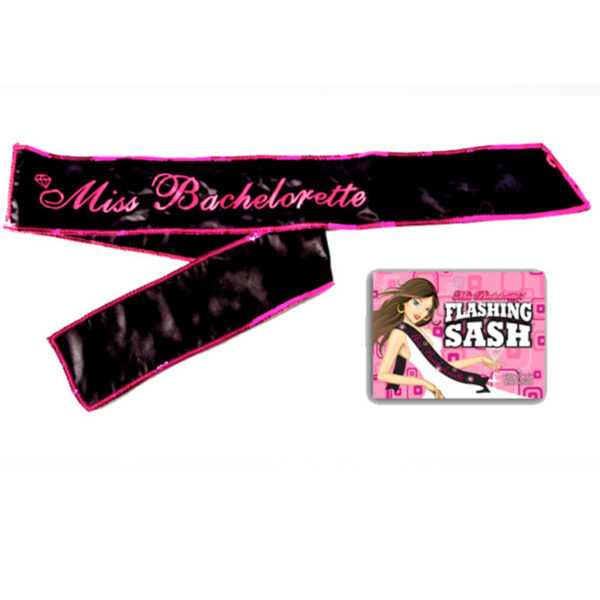 G.I.T.D. Miss Bachelorette Sash Blk/Wht