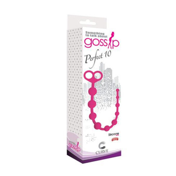 Gossip Perfect 10 Anal Beads Magenta