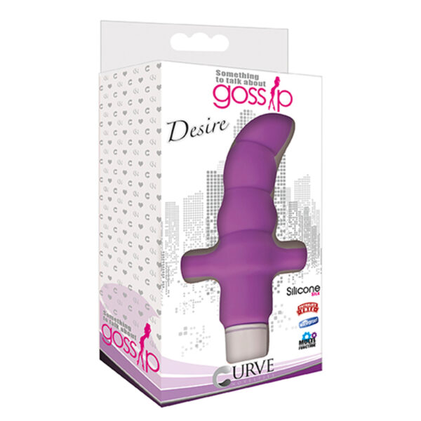 Gossip Desire Silicone Anal Vibr Violet