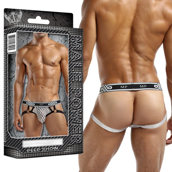 MP Peep Show Ring Jock Strap White LX