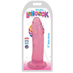 Lollicock Slim Stick 7in Dildo Cherry