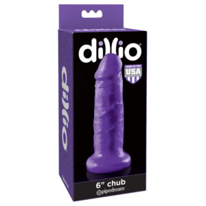 Dillio 6in Chub Dildo Purple