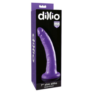 Dillio 7in Slim Dildo Purple
