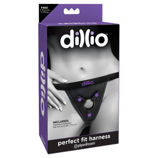 Dillio Perfect Fit Harness Black/Purple