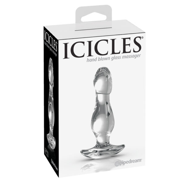 Icicles #72 Glass Anal Plug Clear