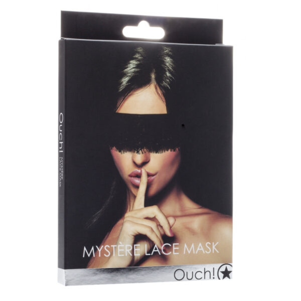 Ouch Myst?re Lace Mask Blindfold Black