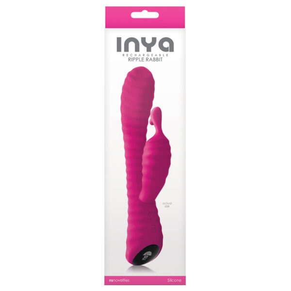 INYA Ripple Rabbit Recharg Vibrator Pink