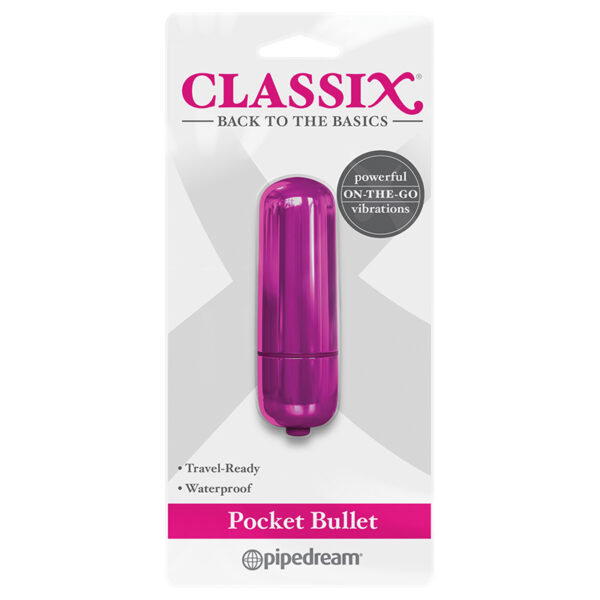 PD Classix Pocket Bullet Vibrator Pink