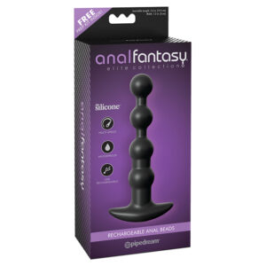 AFC Elite Rechargeable Anal Beads Black
