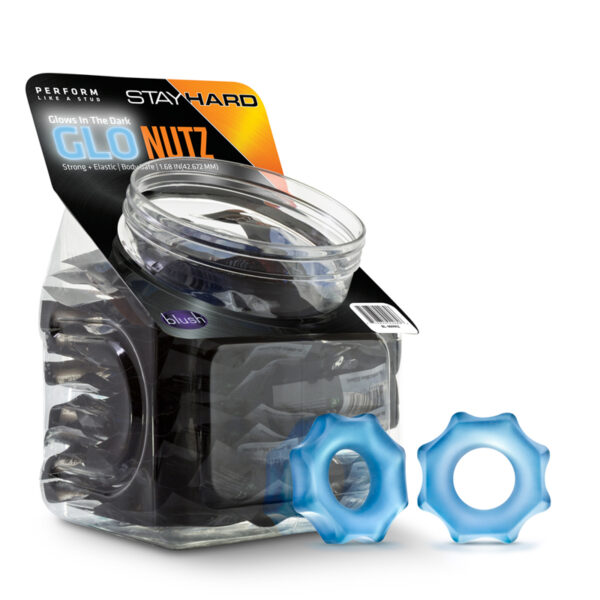 Stay Hard Glo Nutz Fishbowl Blue DP/40