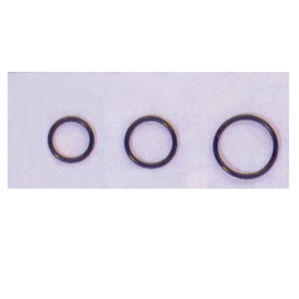SS 2in Rubber Cock Ring Black