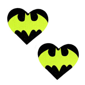 Neva Nude Pasty Heart Bat Signal Glit Bk