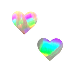 Neva Nude Pasty I Heart U Holographic