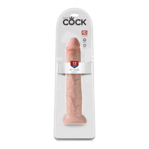 King Cock 13in Cock Dildo Beige