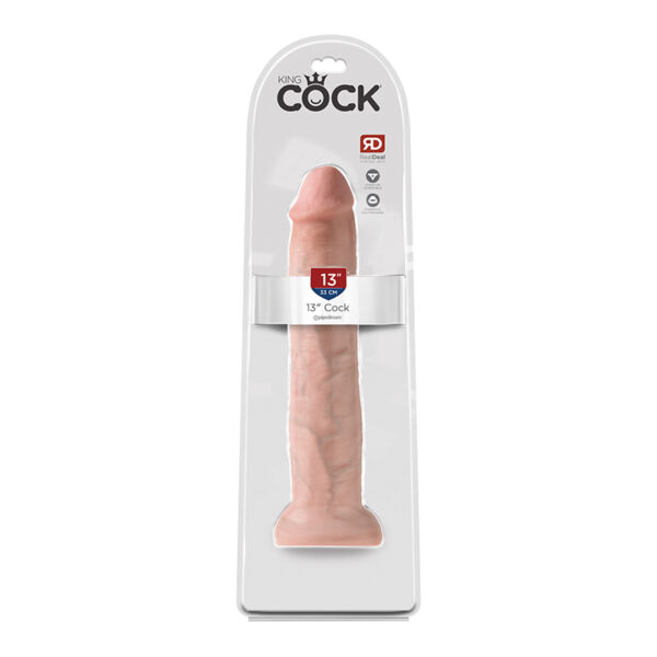 King Cock 13in Cock Dildo Beige