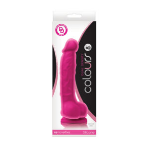 Colours Dual Density 8in Dildo Pink
