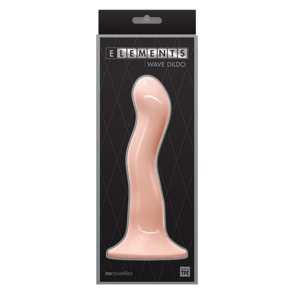 Elements 7in Wave Dildo Beige