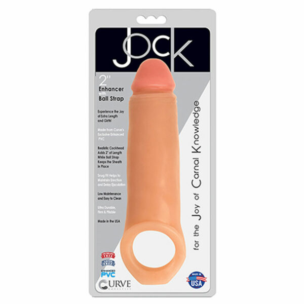 Jock 2in Enhancer w/Ball Strap Beige