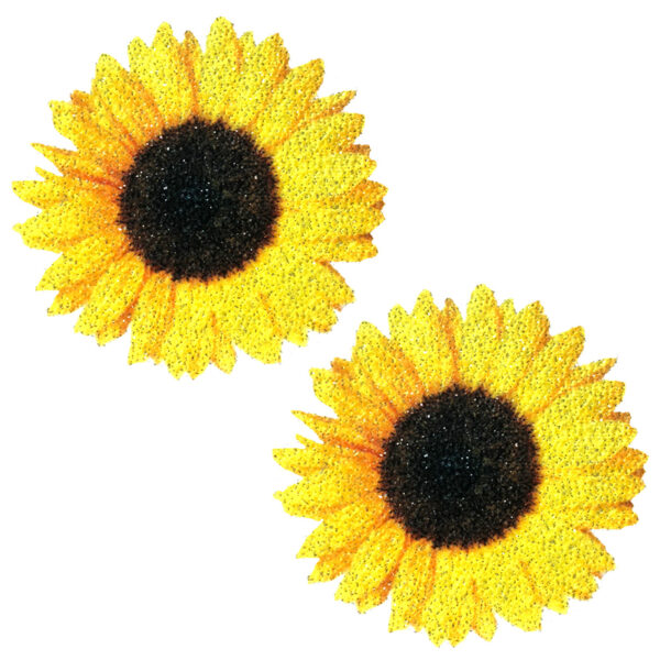 Neva Nude Pasty Sunflower Glitter Velvet