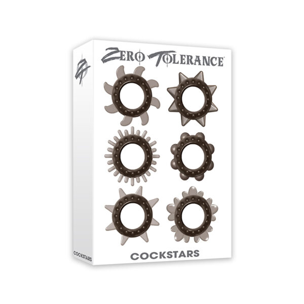 ZT Cockstars 6-Piece Cockring Set Smoke