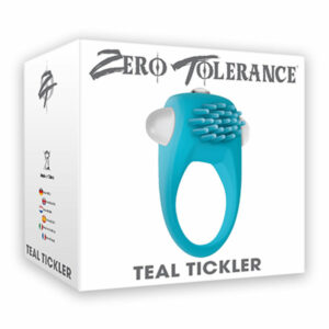 ZT Teal Tickler Vibrating Cockring Teal