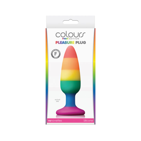 Colours Pride Pleasure Plug Medium Rainb