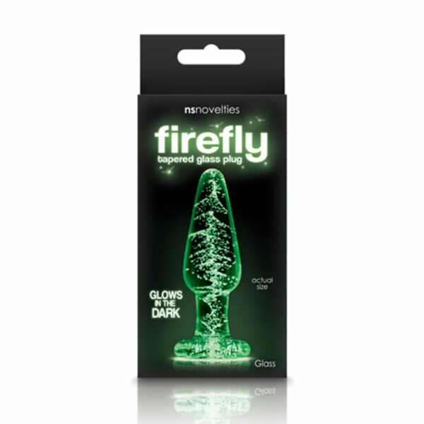 Firefly Tapered Glass Plug Small Clear