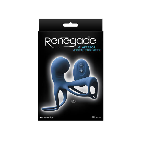 Renegade Gladiator Penis Harness Blue