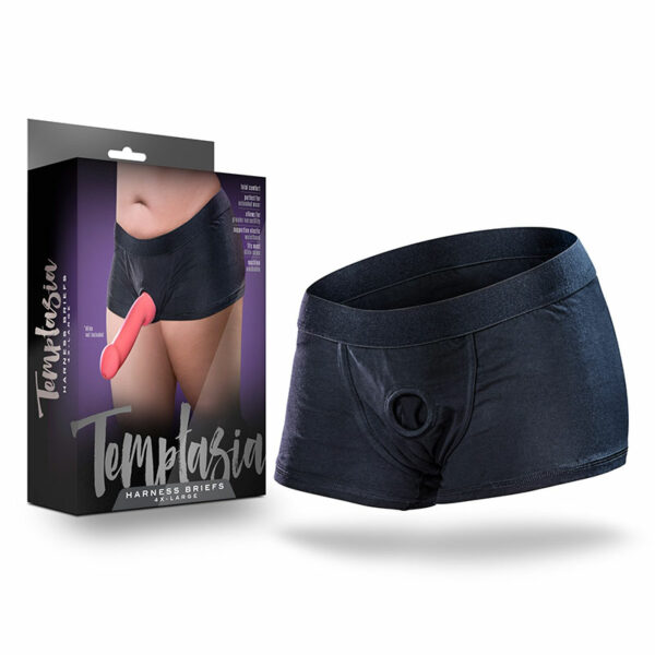 Temptasia Harness Briefs Black 4XL