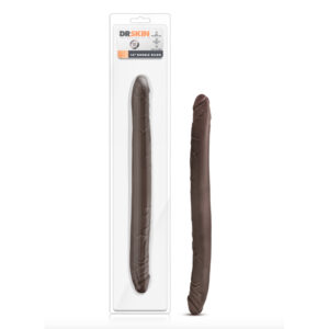 Dr. Skin 16in Double Dildo Brown