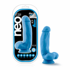 Neo Elite 7in Sili Dual Dens Neon Blue