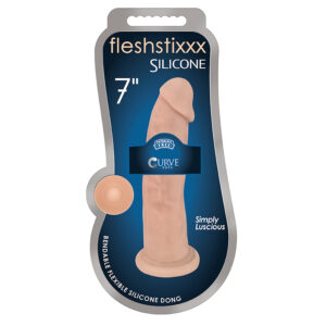 FLESHSTIXXX  7in Silicone Dildo Beige
