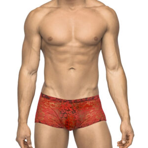 MP Stretch Lace Mini Short Red XL