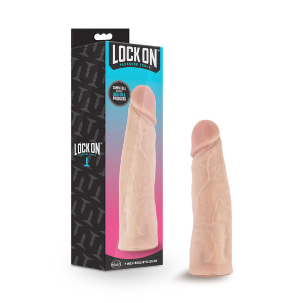 Lock On Realistic 7in LockOn Dildo Beige