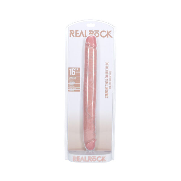 RealRock 16in Thick Double Dong Beige