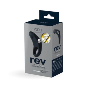 VeDO Rev Rechargeable Vibrating CRing Bk