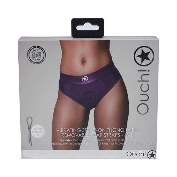 Ouch! Vibrating StraponThongStrap Pur ML