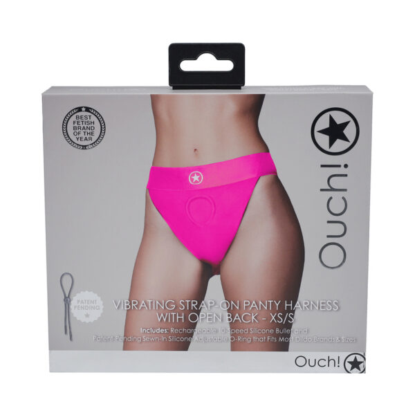 Ouch! Vibrating StraponPantyOpen Pk XS/S