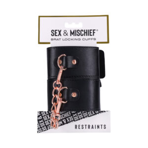 SS S&M Brat Locking Cuffs