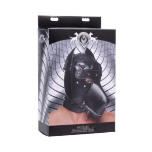 Masters Muzzled Univ BDSM Hood w/Rem Muz