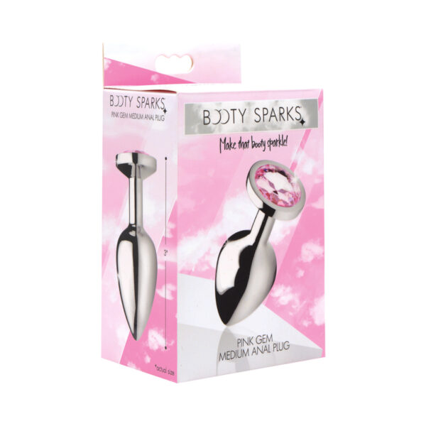 Booty Sparks Pink Gem - Med Anal Plug