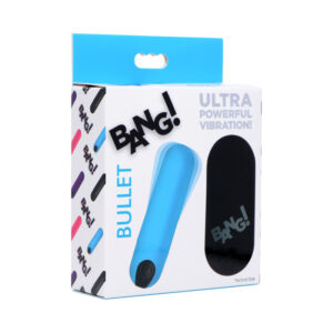 Vibrating Bullet w/ Remote Control - Blu