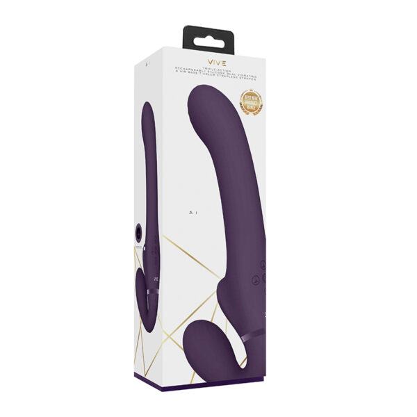 VIVE Ai DualVibrAir StraplessStrapon Pur