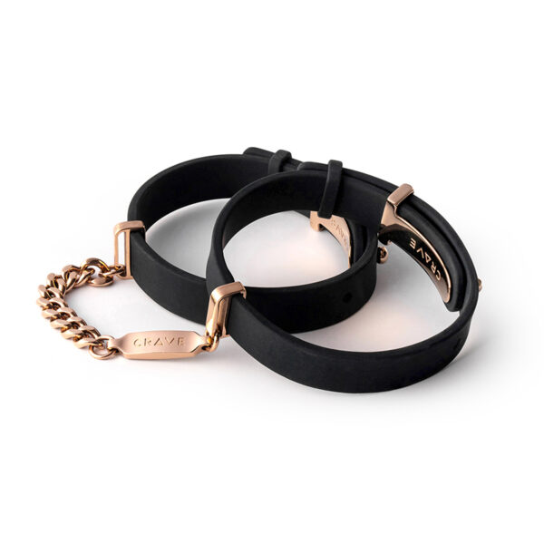 Crave ID Cuffs Black/Rose Gold