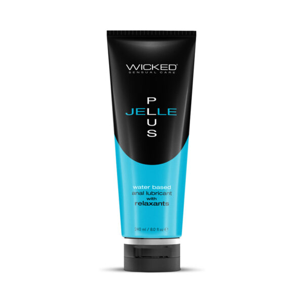 Wicked Jelle Plus Anal Lube W/Relaxa 8oz