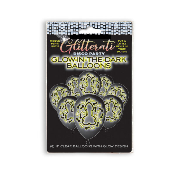 Glitterati Penis Party GITD Balloons