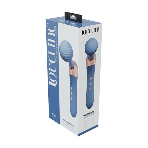 LoveLine Serenity Wand Sili Rech Blu/Gry