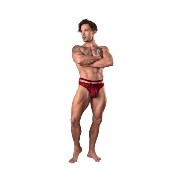 MP Lucifer Cut Out Strappy Thong Burg SM