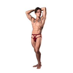 MP Lucifer Strappy Jock Burgundy L/XL