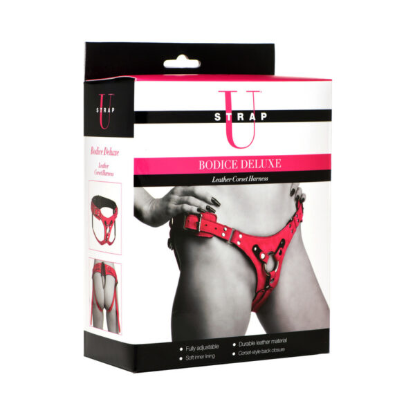 Strap U Bodice Deluxe Leather Harn Pur